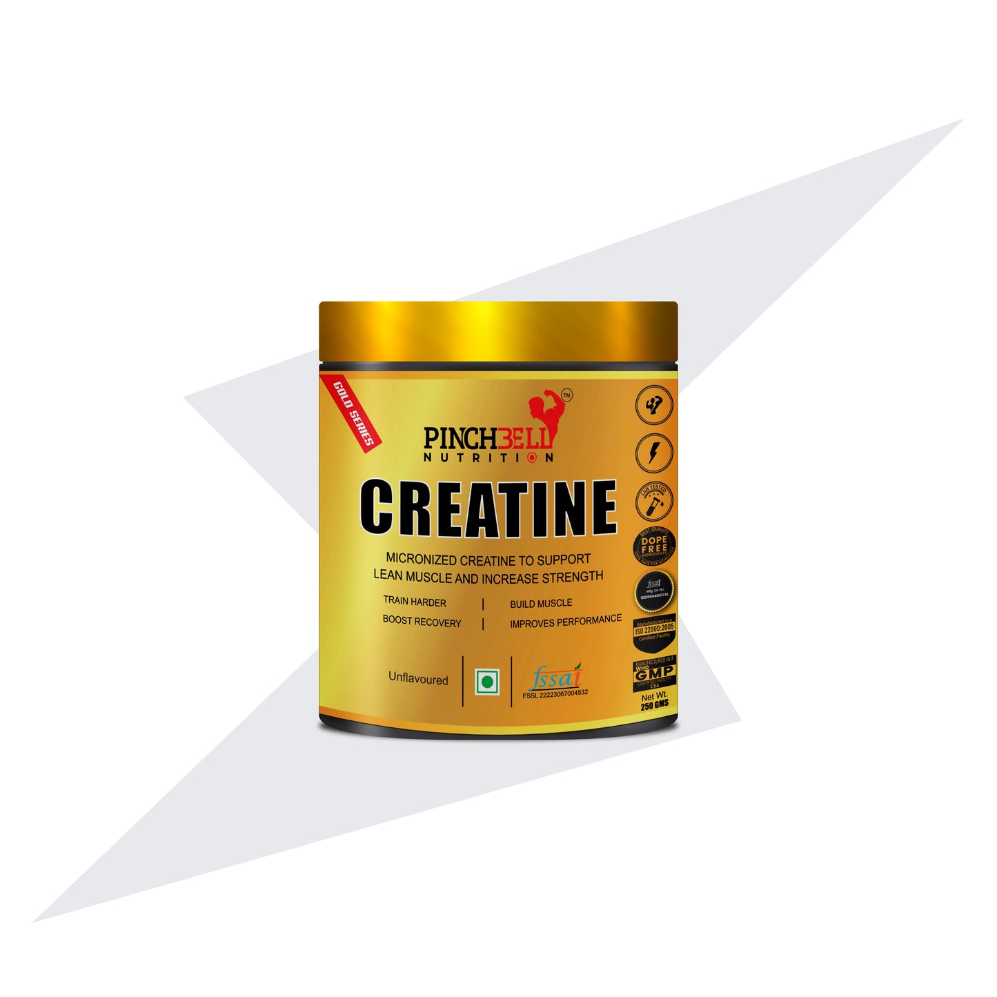 Pinchbell Nutrition Creatine - 250gm Unflavoured &and; Bcaa Orange Flavour 300g (Pack Of 2) Creatine &nbsp;(550 g, Unflavoured, Orange)